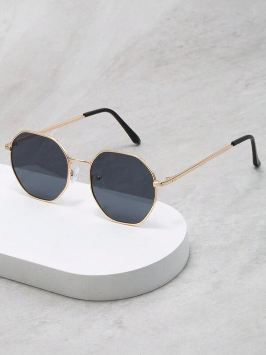 Trendy retro 6-sided unisex sunglasses