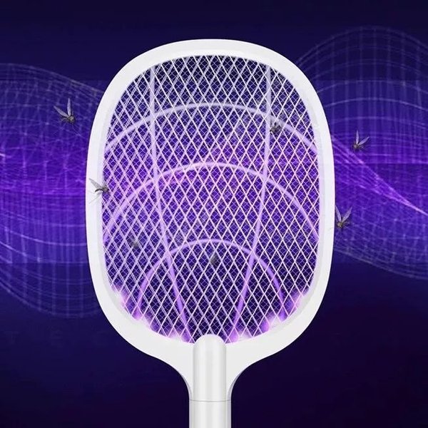 Electric fly swatter/lamp 