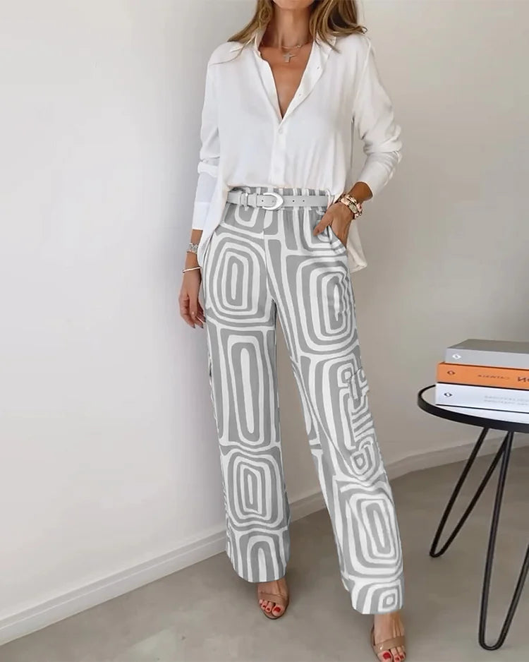 Trousers - incl. Free blouse