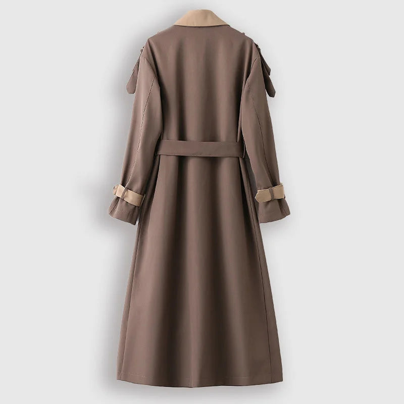 Luciana - Elegante lange trenchcoat