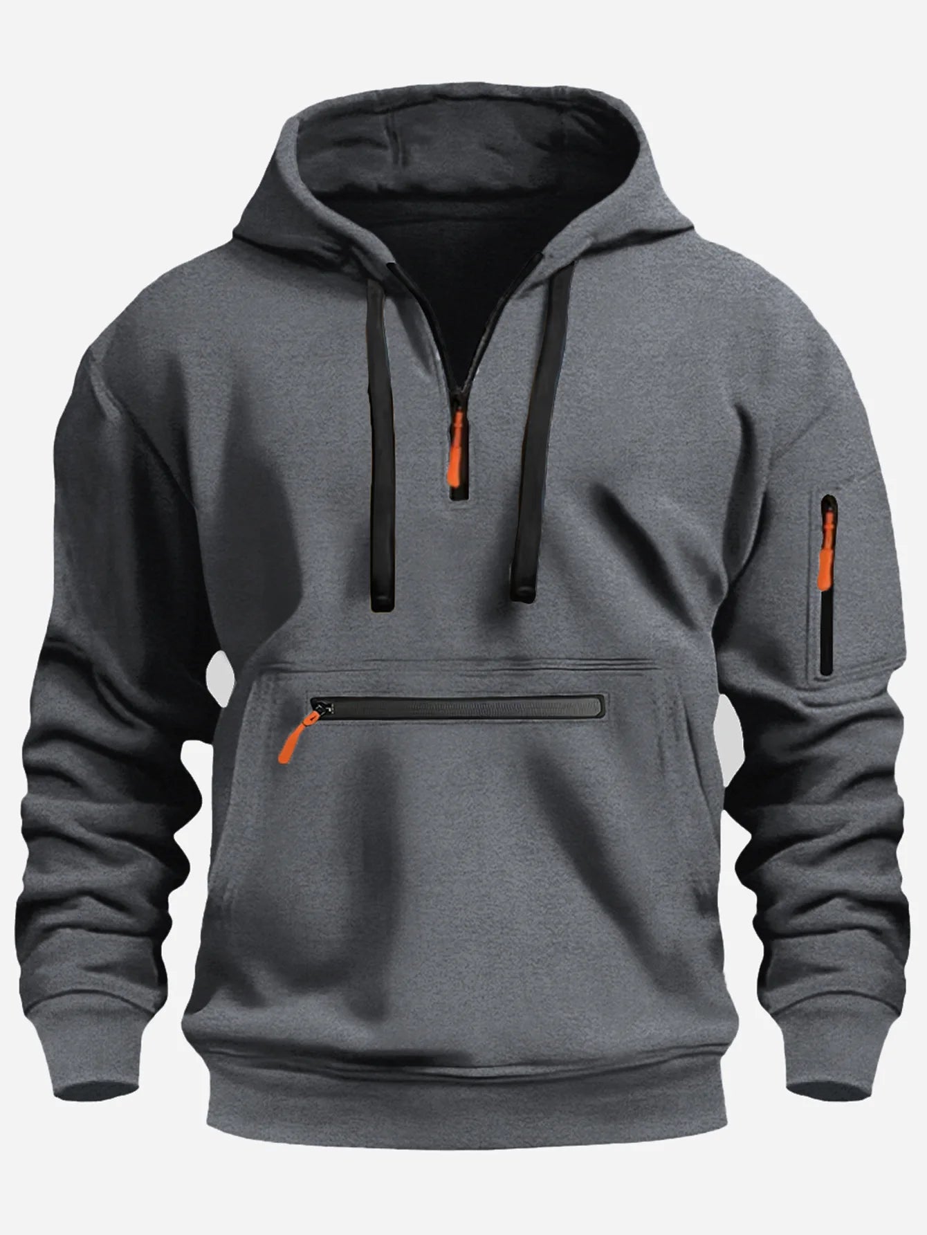 Trendy zipper hoodie