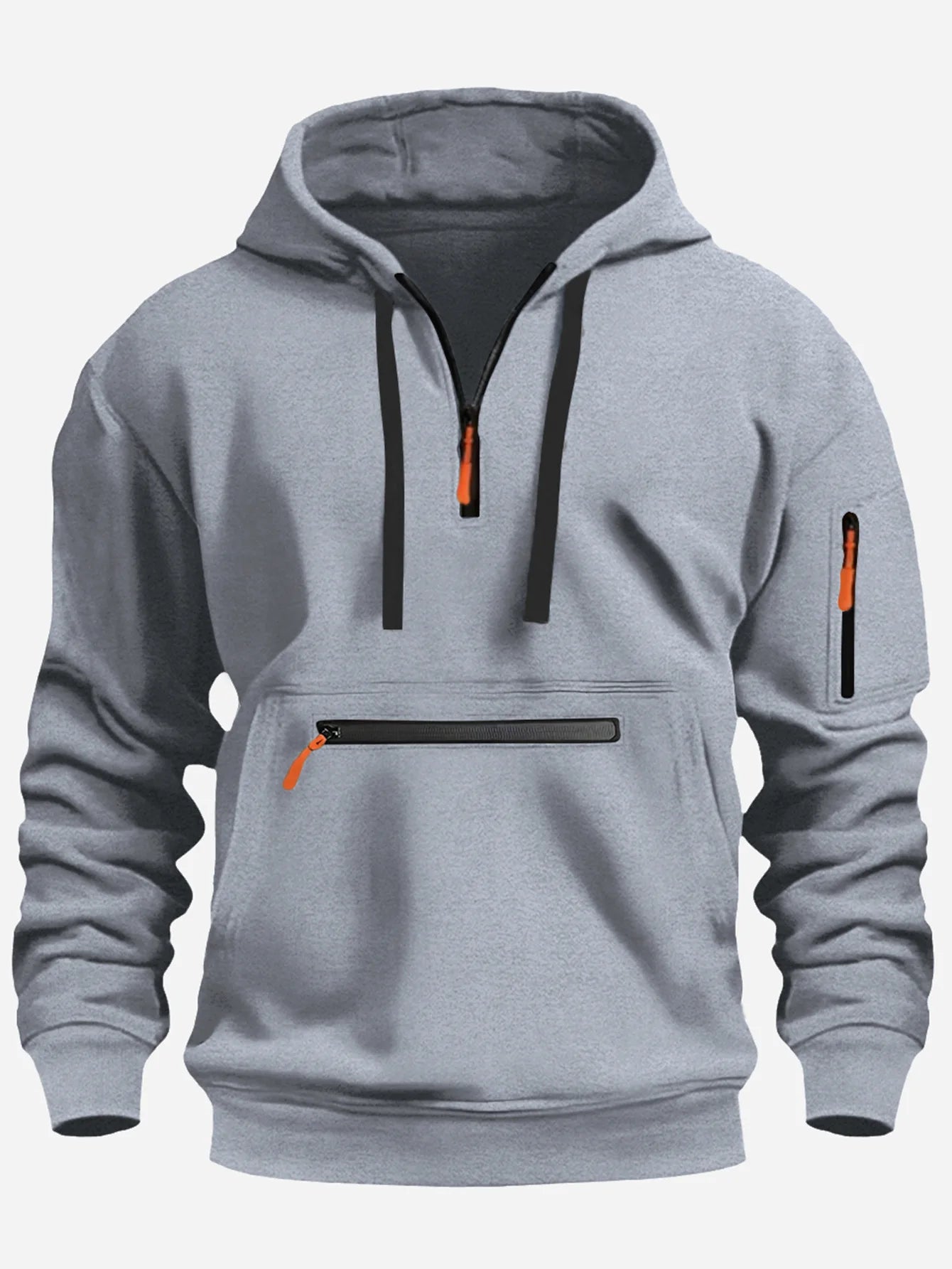 Trendy zipper hoodie