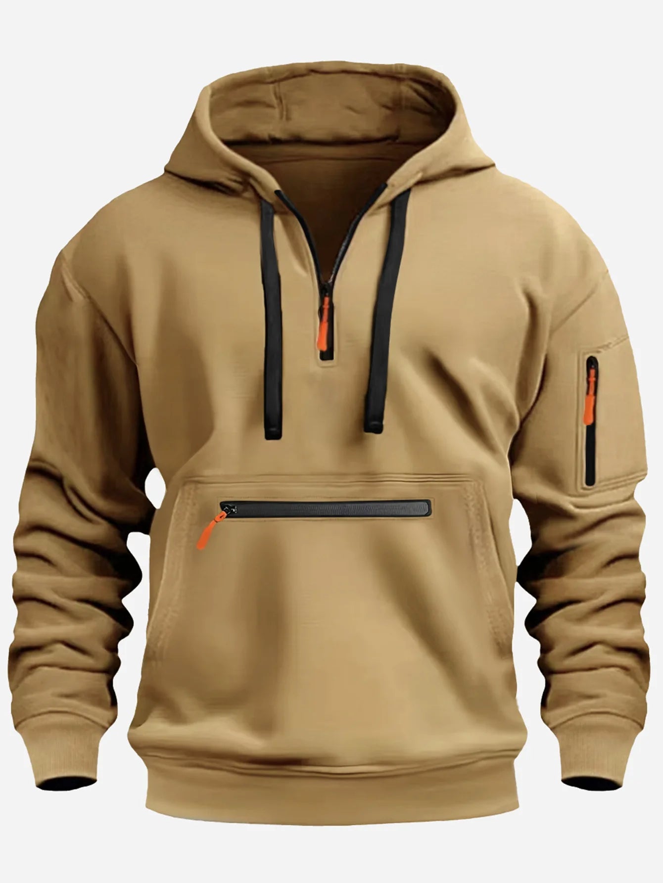 Trendy zipper hoodie