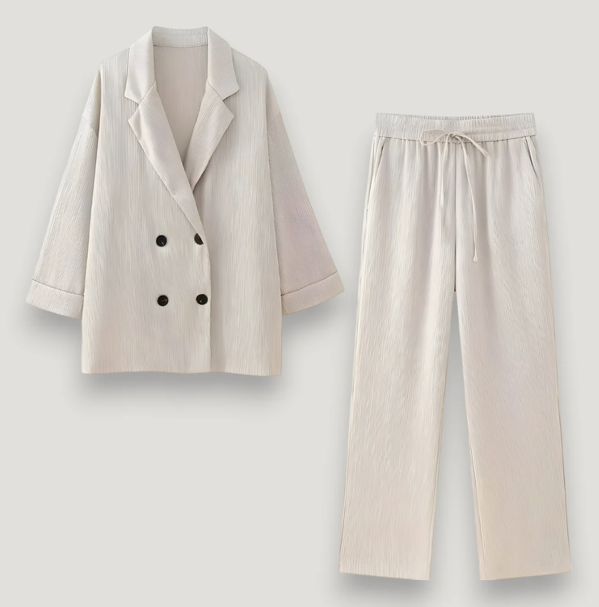 Caia - Silk blazer set