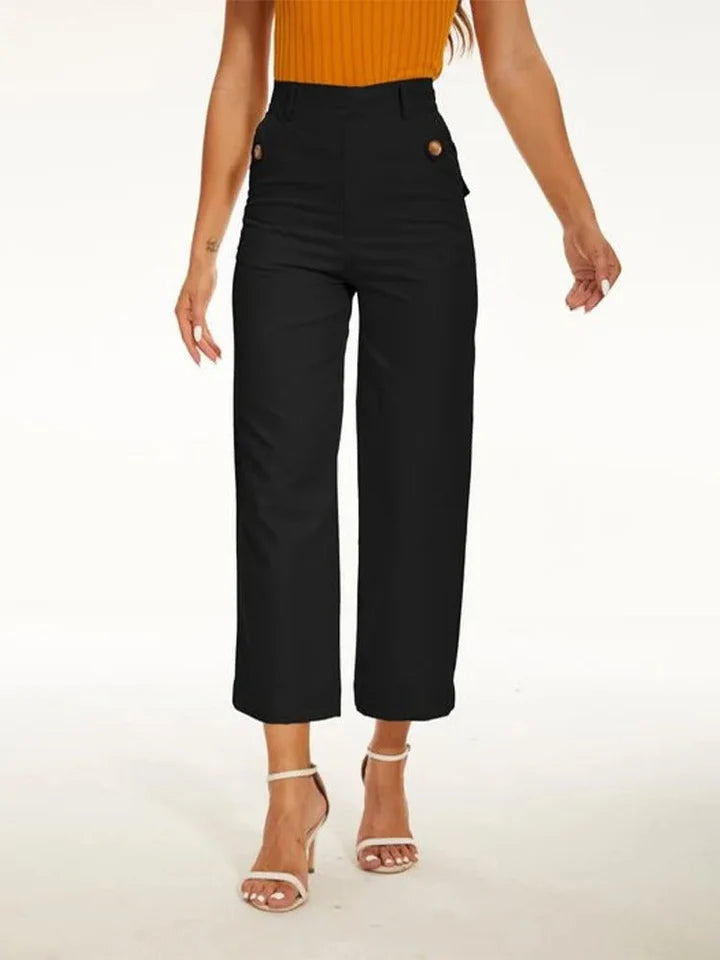 Tummy Control Wide Leg Pants 