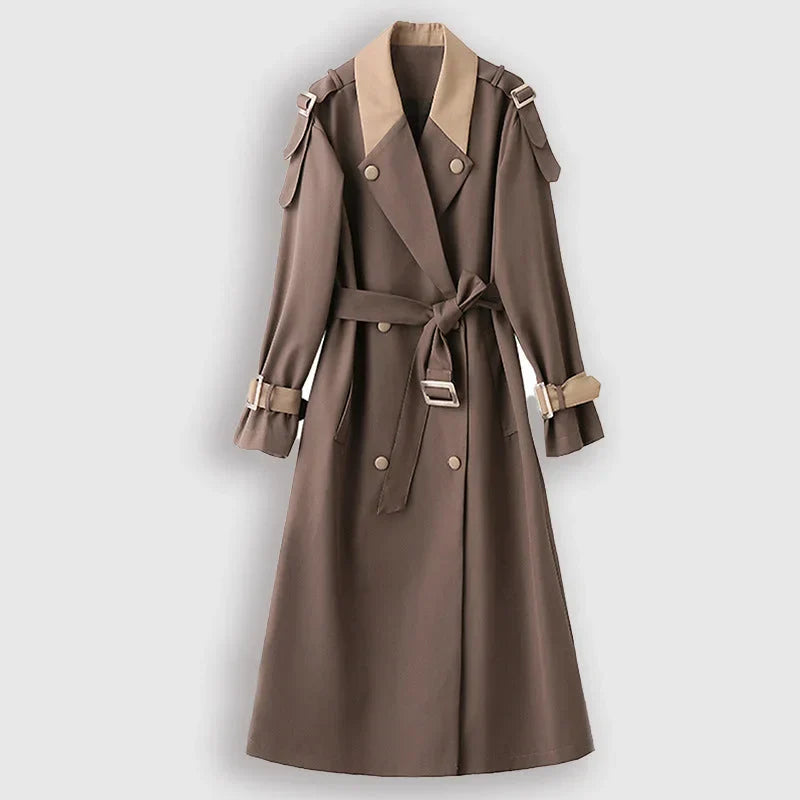 Luciana - Elegante lange trenchcoat