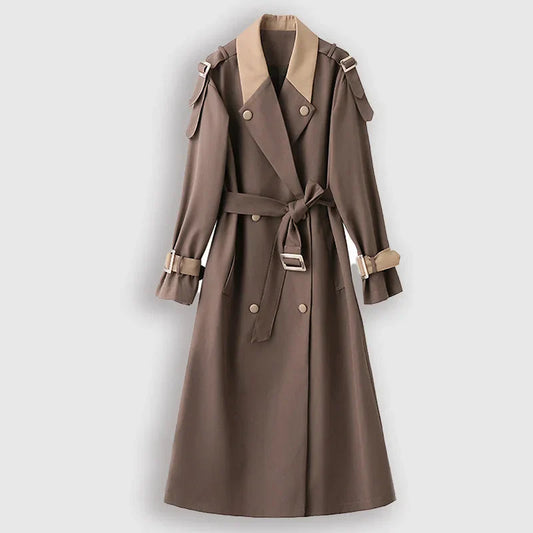 Luciana - Elegant long trench coat